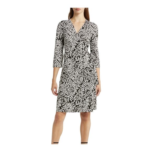 Diane Von Furstenberg New Julian Two Mini Wrap Dress In Heart Print - Picture 3 of 6